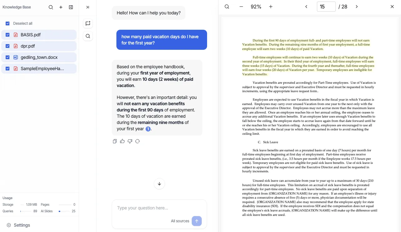Knowledge Base Chatbot